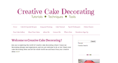 Desktop Screenshot of creative-cake-decorating.com